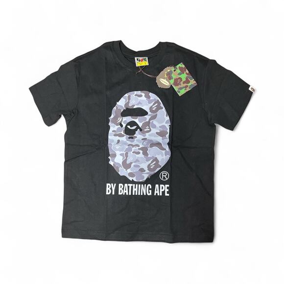 Bape A Bathing Ape Big Ape Head Camo Black T-Shirt size Small NEW - Picture 2 of 9